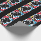 Bison - Buffalo Pop Art Vintage Retro Cadeaupapier (Hoek)