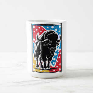 Bison - Buffalo Pop Art Vintage Retro Koffiemok