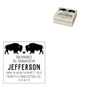 Bison Buffalo retouradres Stempel Trouwdieren (Gestempeld)