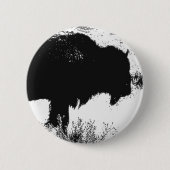 Bison - Buffalo Ronde Button 5,7 Cm (Voorkant)