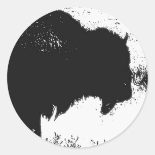 Bison - Buffalo Ronde Sticker