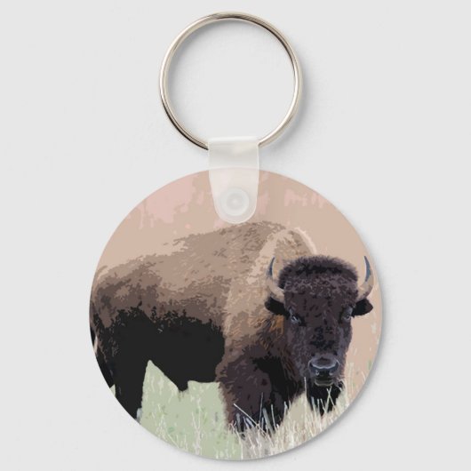 Bison/Buffalo Sleutelhanger (Voorkant)