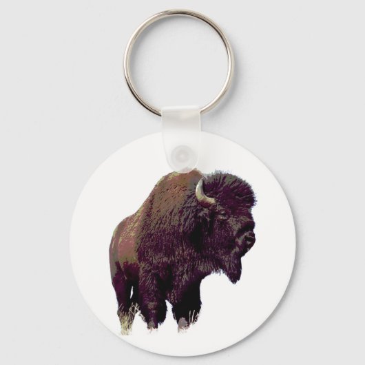 Bison Buffalo  Sleutelhanger (Voorkant)