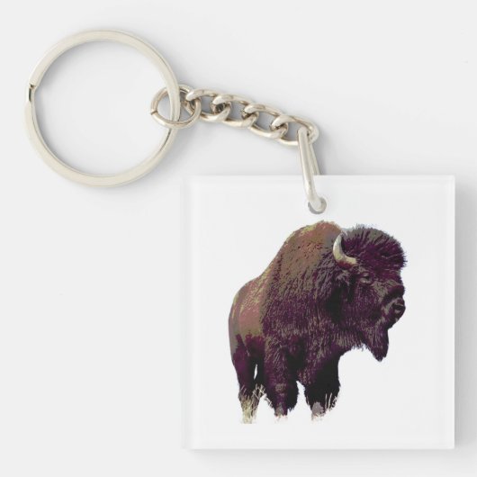 Bison Buffalo  Sleutelhanger (voorkant)