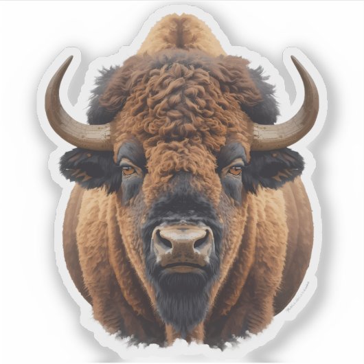 Bison / Buffalo Sticker (Voorkant)