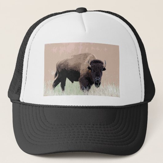 Bison/Buffalo Trucker Pet (Voorkant)