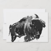 Bison / Buffalo uitnodiging - Buffalo nodigt uit (Voorkant)