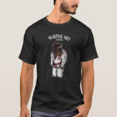 Bison Bull Judo Karate Master in White Judogi T-shirt (Voorkant)