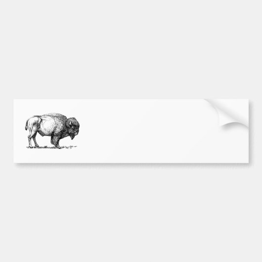 Bison Bumpersticker (Voorkant)