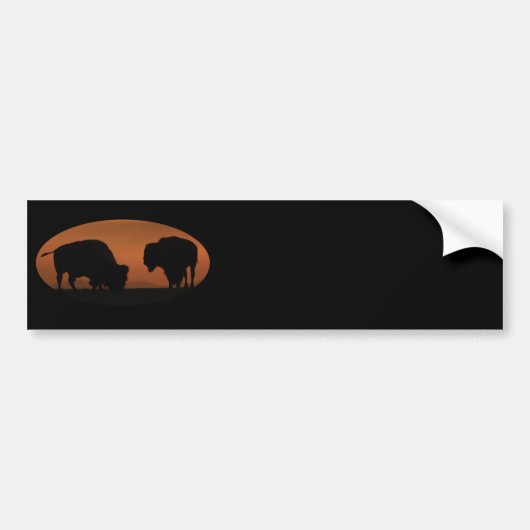 bison bumpersticker (Voorkant)