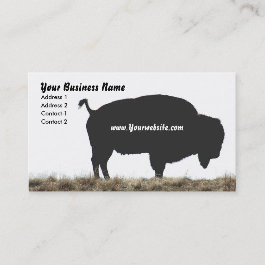 Bison Business Visitekaartje (Voorkant)