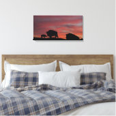 Bison Canvas Afdruk (Insitu (Slaapkamer))
