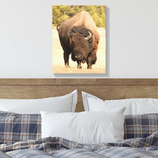Bison Canvas Afdruk (Insitu (Slaapkamer))