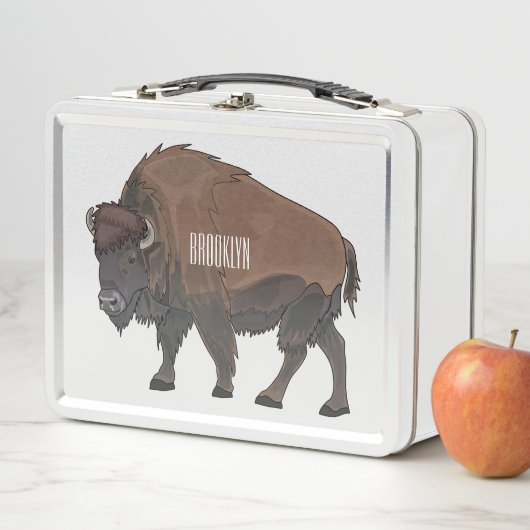 Bison cartoon afbeelding (In situ)