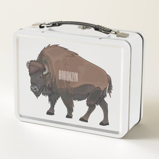 Bison cartoon afbeelding (Achterkant)