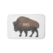 Bison cartoon afbeelding badmat (Voorkant)