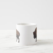 Bison cartoon afbeelding espresso kop (Voorkant)