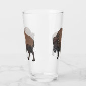 Bison cartoon afbeelding glas (Links)