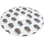 Bison cartoon afbeelding kerstboom rok (Gekanteld)