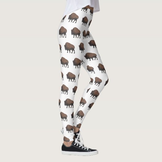 Bison cartoon afbeelding leggings (Rechts)