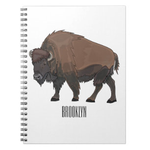 Bison cartoon afbeelding notitieboek