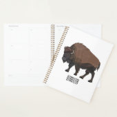 Bison cartoon afbeelding planner (Display)