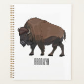 Bison cartoon afbeelding planner (Voorkant)