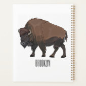 Bison cartoon afbeelding planner (Achterkant)