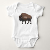 Bison cartoon afbeelding romper (Voorkant)