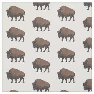 Bison cartoon afbeelding stof