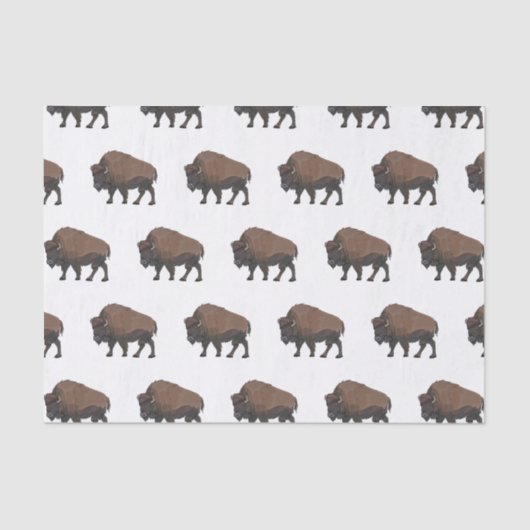 Bison cartoon afbeelding tissuepapier (Voorkant)