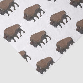 Bison cartoon afbeelding tissuepapier (Detail)