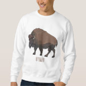 Bison cartoon afbeelding trui (Voorkant)