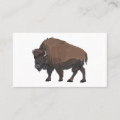 Bison cartoon afbeelding visitekaartje (Achterkant)