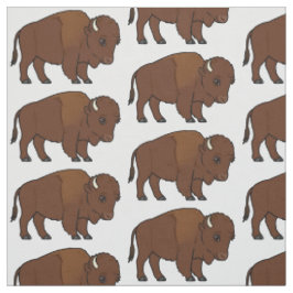 Bison Cartoon Stof