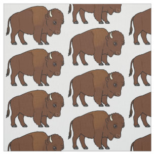 Bison Cartoon Stof