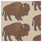 Bison Cartoon Stof (Close Up)