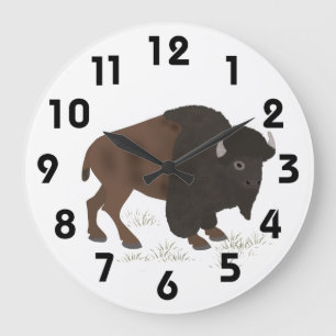 Bison Clock Grote Klok