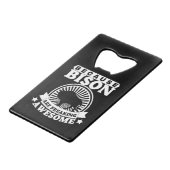 BISON CREDITKAART FLESSENOPENER (Voorkant Gekanteld)