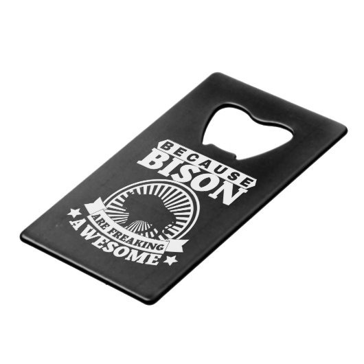 BISON CREDITKAART FLESSENOPENER (Voorkant Gekanteld)