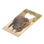 Bison Creditkaart Flessenopener (Voorkant Gekanteld)