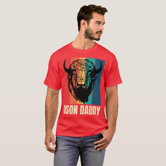 Bison Daddy T-shirt (Voorkant volledig)