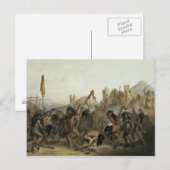 Bison-Dance van de Mandan Indianen voor hun ogen Briefkaart (Voorkant / Achterkant)