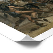 Bison-Dance van de Mandan Indianen voor hun ogen Poster (Hoek)