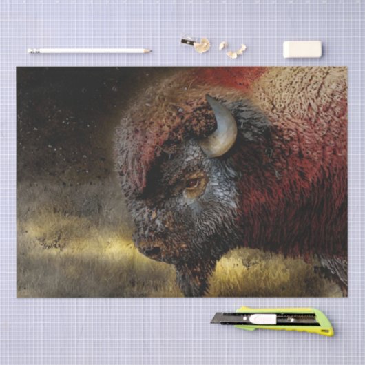 Bison Decoupage Tissue Paper Tissuepapier (Craft)