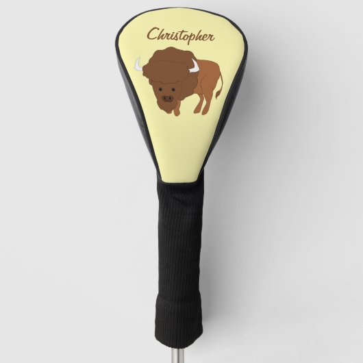 Bison Design Golfheadcover (Voorkant)