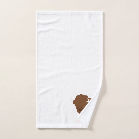 Bison Design Monogrammed Bad Handdoek (Handdoek)