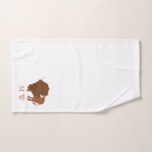 Bison Design Monogrammed Bad Handdoek (Handdoek)
