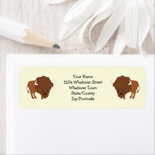 Bison Design Retouradres Etiket