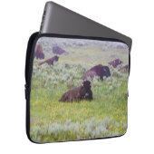 Bison Dream Laptop Hoesje Sleeve (Voorkant Rechts)